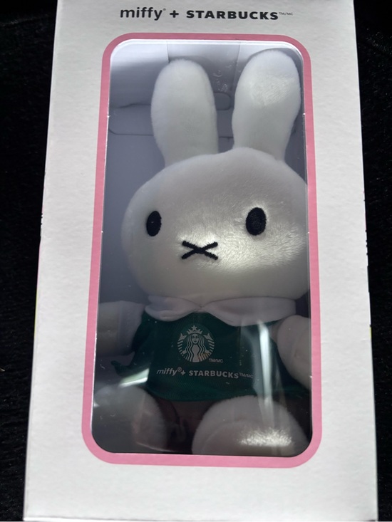 miffy Other - Miffy x Starbucks Plush Bunny in White with Green Apron, new in box
